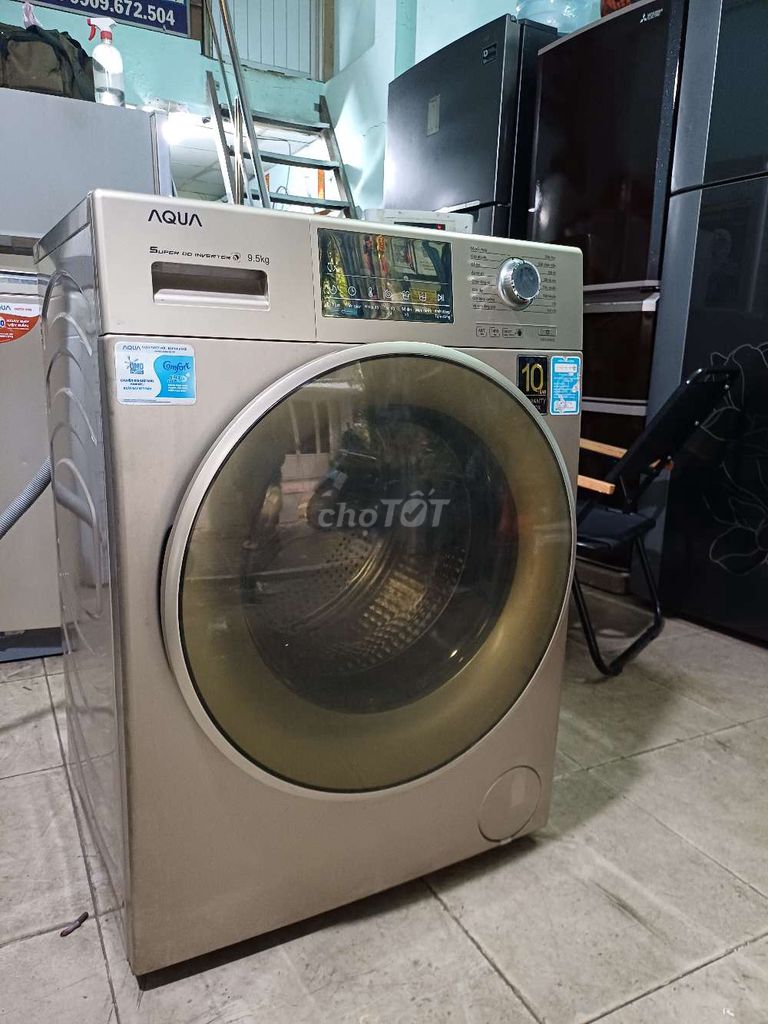 Máy giặt Aqua 9.5kg Inverter Vàng đồng. Mua bán Máy giặt tại Quận 6 Tp Hồ Chí Minh được đăng bởi Anh Quý hình 1