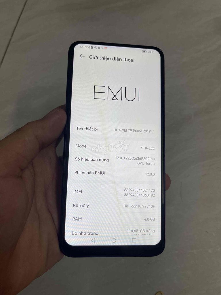 Huawei Y9 Prime 2019 4GB/128GB Ko bớt màn đốm tý. Mua bán Điện thoại tại Quận 8 Tp Hồ Chí Minh được đăng bởi điện thoại giá rẻ  hình 1