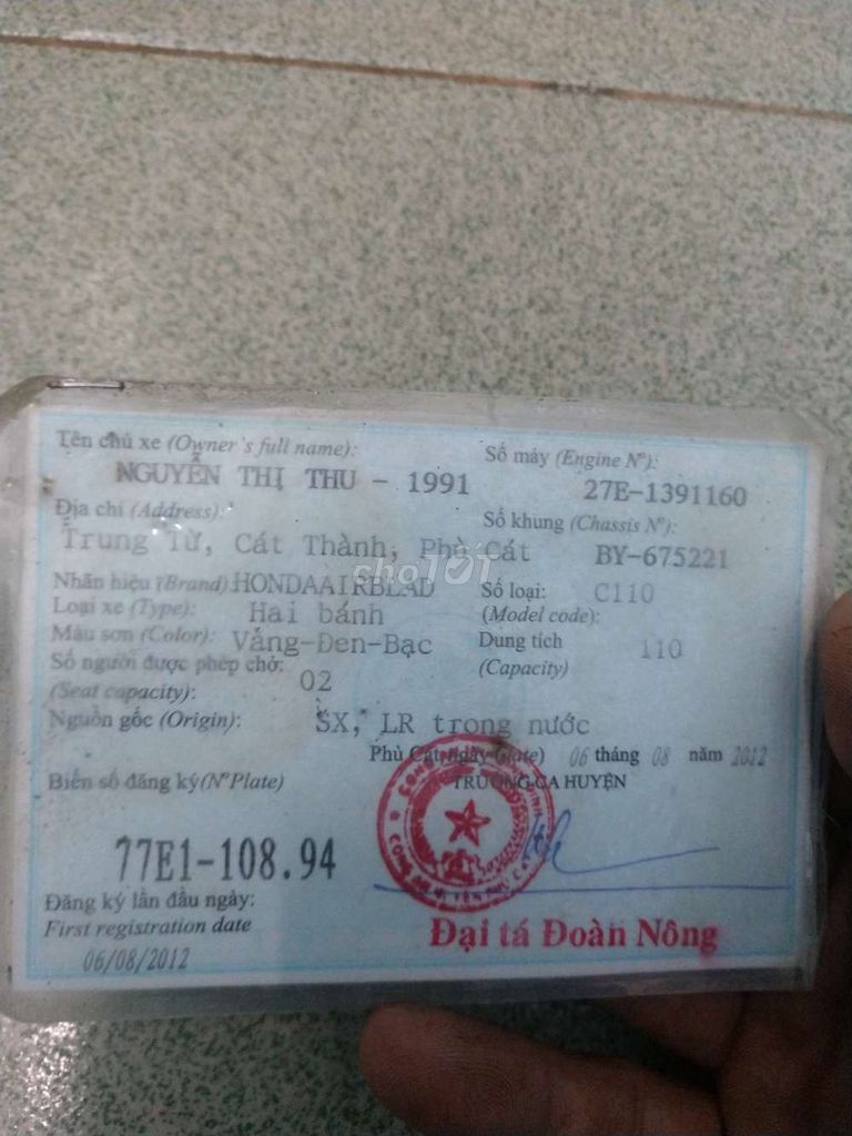 Dư dùng cần bán Ab2012.. Mua bán Xe máy tại Thành phố Qui Nhơn Bình Định được đăng bởi Nguyen Thang hình 4