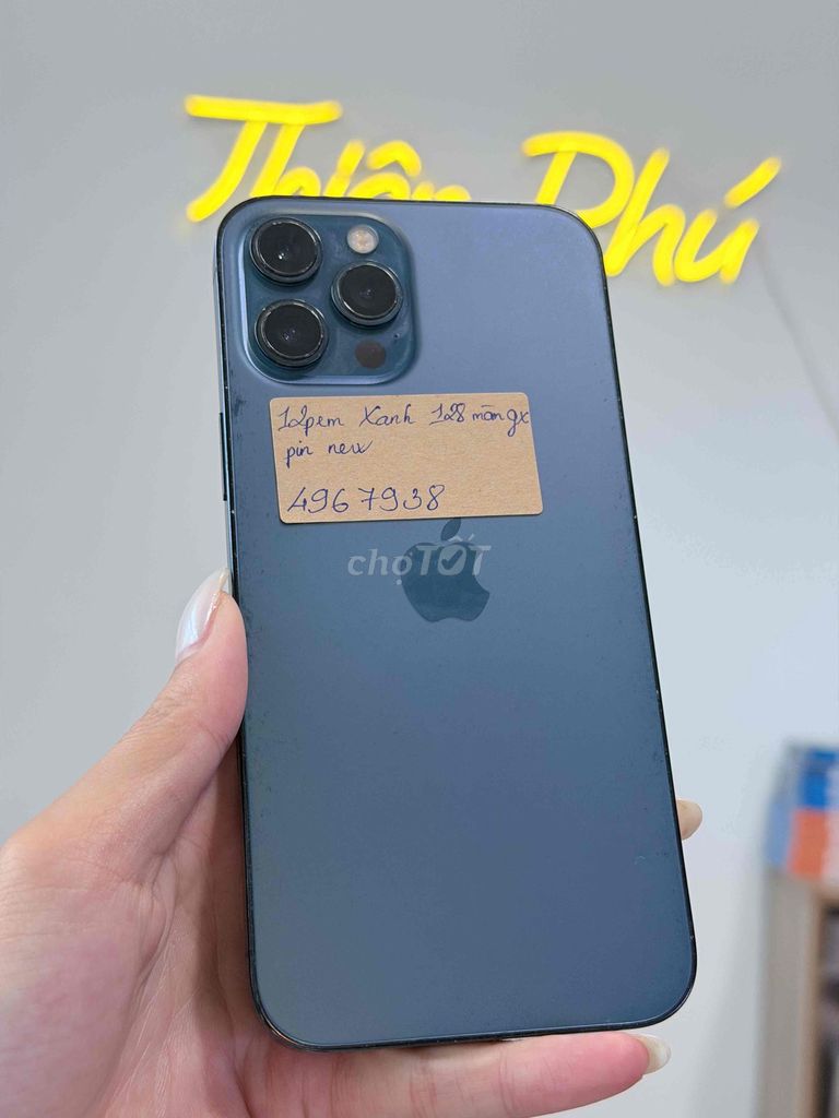 iPhone 12Promax 128gb Xanh 128gb Màn Lk Pin New. Mua bán Điện thoại tại Quận Thanh Khê Đà Nẵng được đăng bởi Thiên phú  hình 1