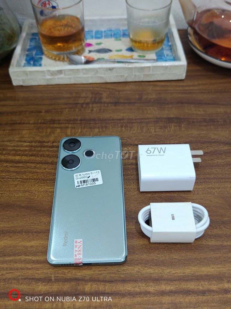 Redmi Turbo 3 12/256 xanh sạc 90w có ship COD. Mua bán Điện thoại tại Quận Ba Đình Hà Nội được đăng bởi Android Top hình 1