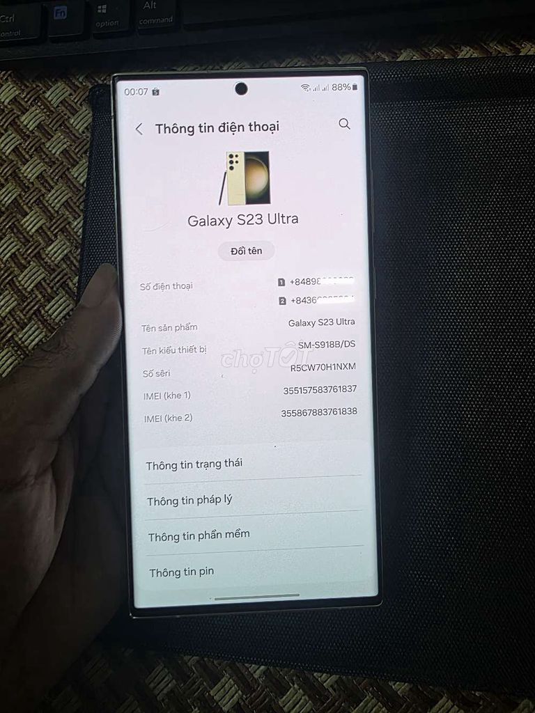 Samsung S23 Ultra VN 256GB Xanh Cốm. Mua bán Điện thoại tại Quận Hà Đông Hà Nội được đăng bởi minh nguyễn hình 1