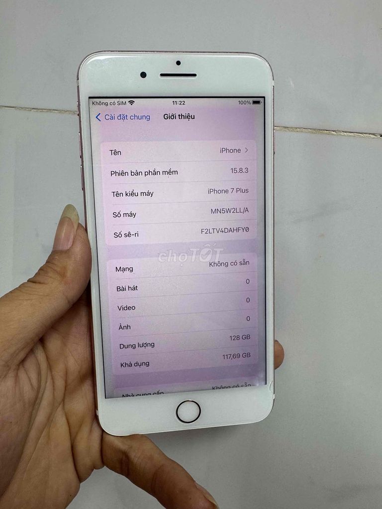 iPhone 7 Plus 128GB Hồng. Mua bán Điện thoại tại Thành phố Tân An Long An được đăng bởi lê văn thái hình 1