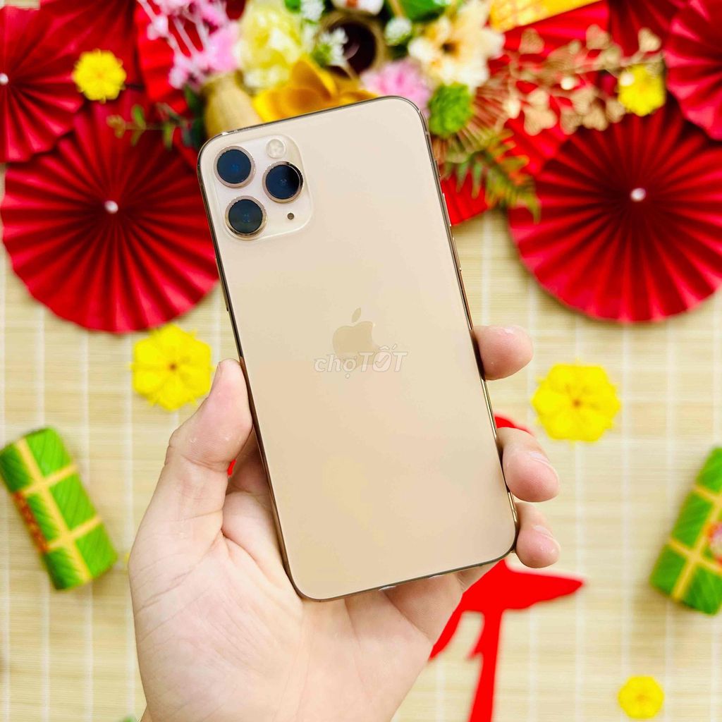 🍎11 PRO GOLD 64GB QTẾ MỸ ĐẸP CẬN 99% PIN 100%. Mua bán Điện thoại tại Quận Ninh Kiều Cần Thơ được đăng bởi Nghĩa Trần Mobile hình 1