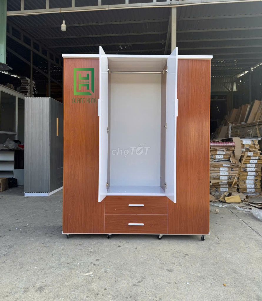 TỦ NHỰA ĐÀI LOAN 4 CÁNH 2 HỘC SANG TRỌNG- GIÁ RẺ. Mua bán Tủ, kệ gia đình tại Huyện Vĩnh Cửu Đồng Nai được đăng bởi Nội Thất Quang Hùng TD hình 1