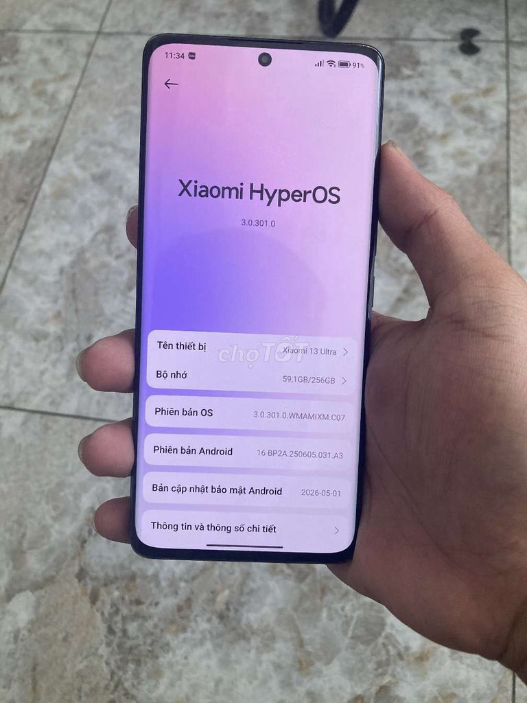 Xiaomi 13 Ultra 256GB Đen Snapdragon 8 Gen 2. Mua bán Điện thoại tại Quận 10 Tp Hồ Chí Minh được đăng bởi Trắng hình 1