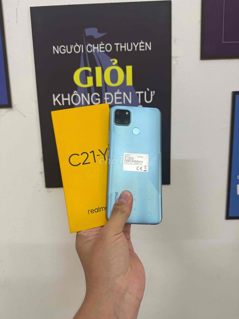 Realme C21Y Xanh Dương 64GB. Mua bán Điện thoại tại Quận Đống Đa Hà Nội được đăng bởi Hoàng quân store hình 1