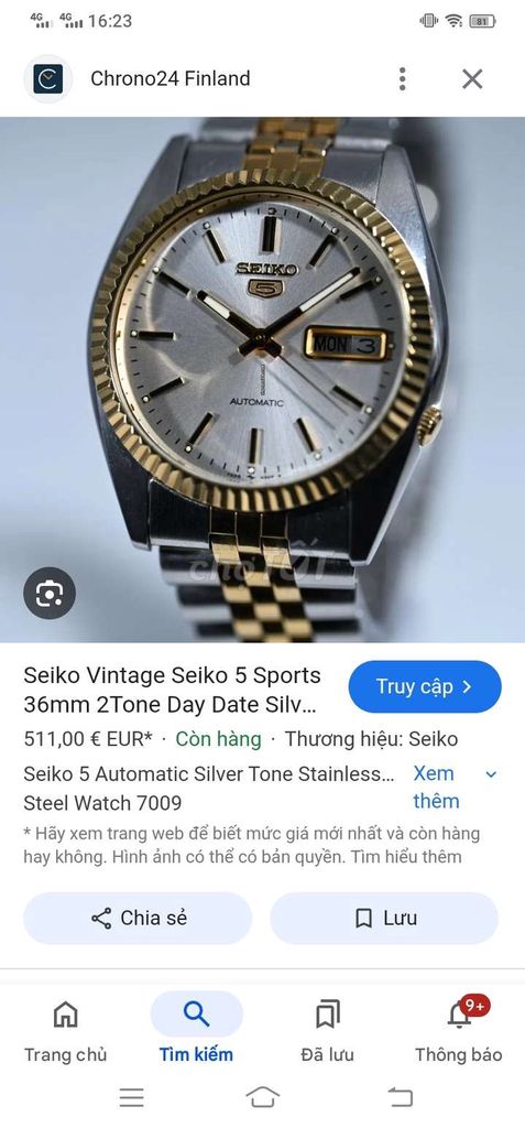 Seiko 5 automatic đời 7009-3110 thập niên 80