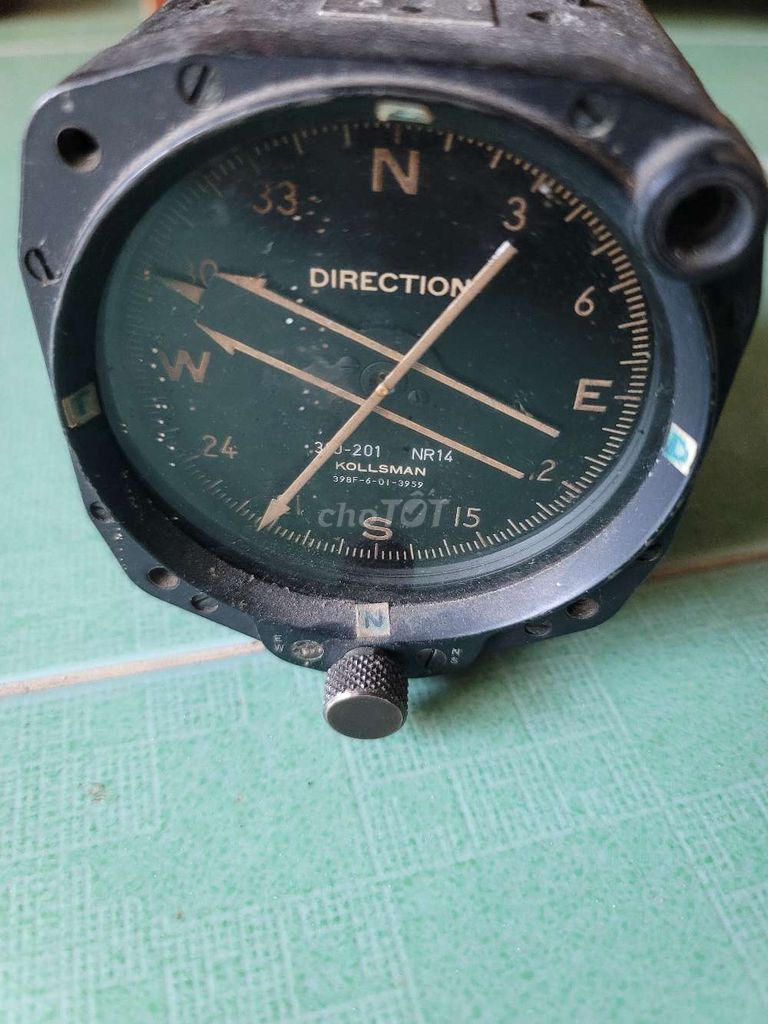 La bàn Kollsman 39B-201 NR14 Đen. Mua bán Đồ sưu tầm, đồ cổ tại Huyện Phong Điền Cần Thơ được đăng bởi Audio Mini toàn trung Cần Thơ hình 1