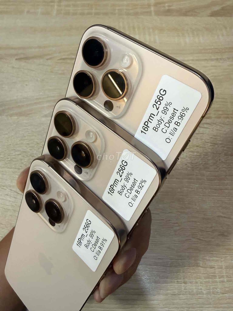 16 Pro Max 256GB Desert 99% Chất pin zin 9x to. Mua bán Điện thoại tại Thành phố Biên Hòa Đồng Nai được đăng bởi Lộc Nguyễn hình 1