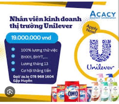 TIẾP THỊ THỊ TRƯỜNG UNILEVER TP BIÊN HOÀ ĐỒNG NAI