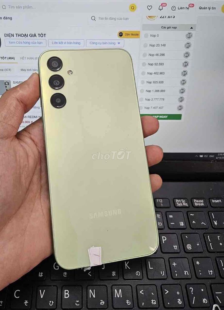 Samsung Galaxy A24 8GB/128GB Xanh lá. Mua bán Điện thoại tại Quận Bình Thạnh Tp Hồ Chí Minh được đăng bởi AN MOBILE hình 1