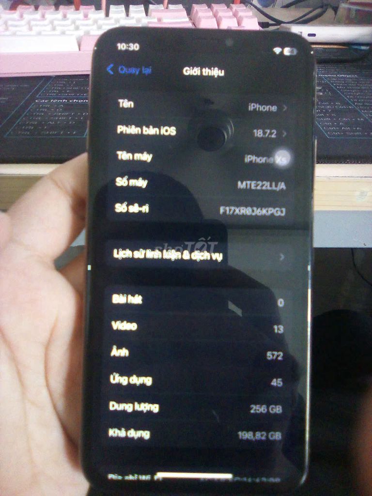 Apple iPhone XS 256GB Vàng. Mua bán Điện thoại tại Quận Tân Phú Tp Hồ Chí Minh được đăng bởi DZũ TechCare hình 1