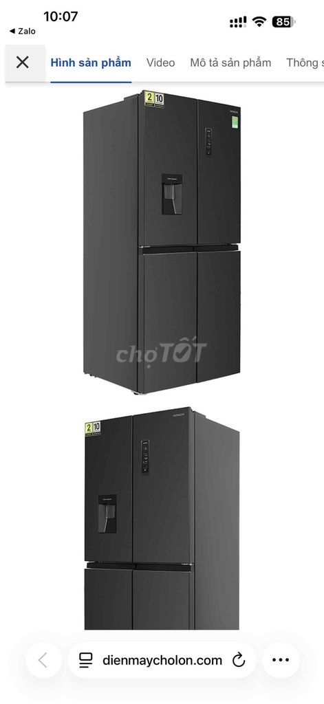 Tủ lạnh Hitachi 464 Lít. Mua bán Tủ lạnh tại Quận Liên Chiểu Đà Nẵng được đăng bởi Lê Thanh Bình hình 1