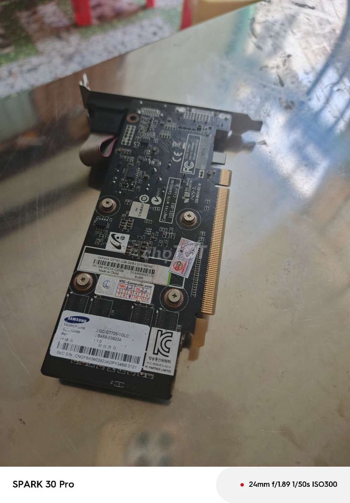 Card đồ họa Samsung NVIDIA GeForce GT 705. Mua bán Linh kiện (RAM, Card...) tại Quận Ninh Kiều Cần Thơ được đăng bởi Minh Thế hình 1