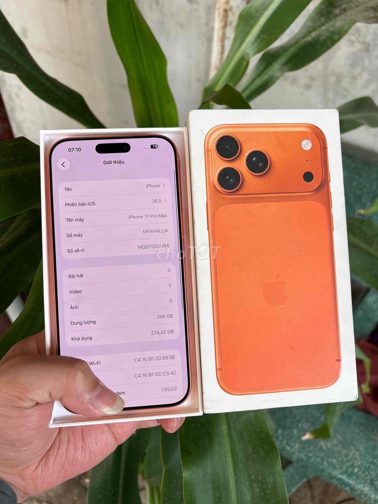 iPhone 17 Pro Max 256GB Cam Đã sử dụng. Mua bán Điện thoại tại Thành phố Biên Hòa Đồng Nai được đăng bởi Thạch Lê hình 1