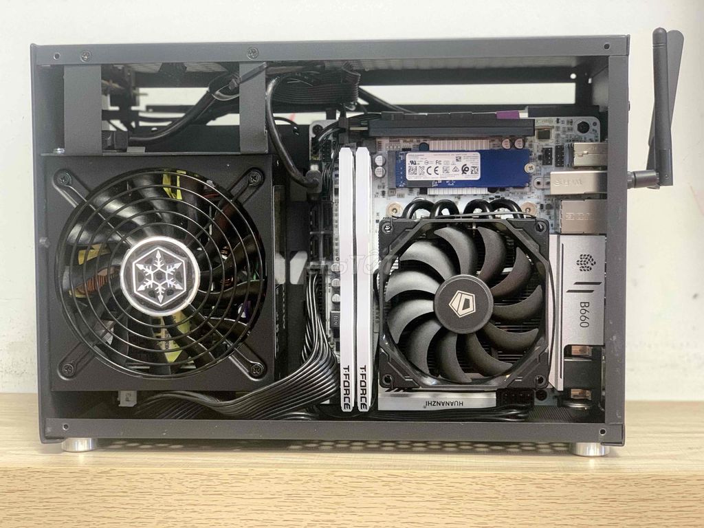 CASE ITX 12400F/Ram16GB/ SSD512GB/ZotacGTX1660 6GB