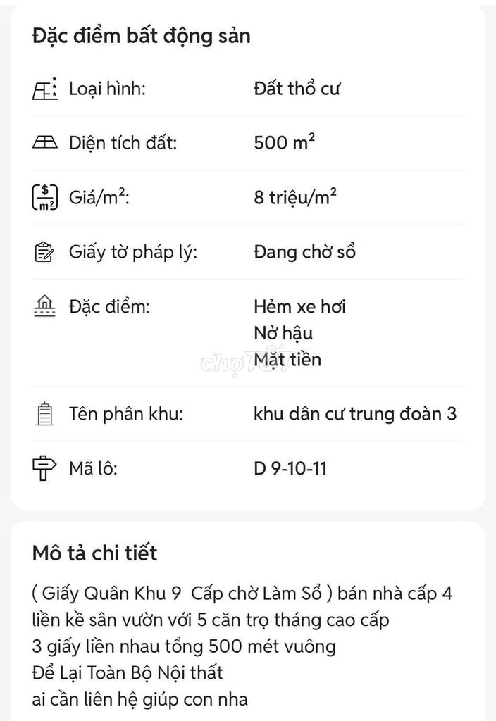 Bán nhà cấp 4 sân vườn- 5 phòng trọ tháng sạch đẹp