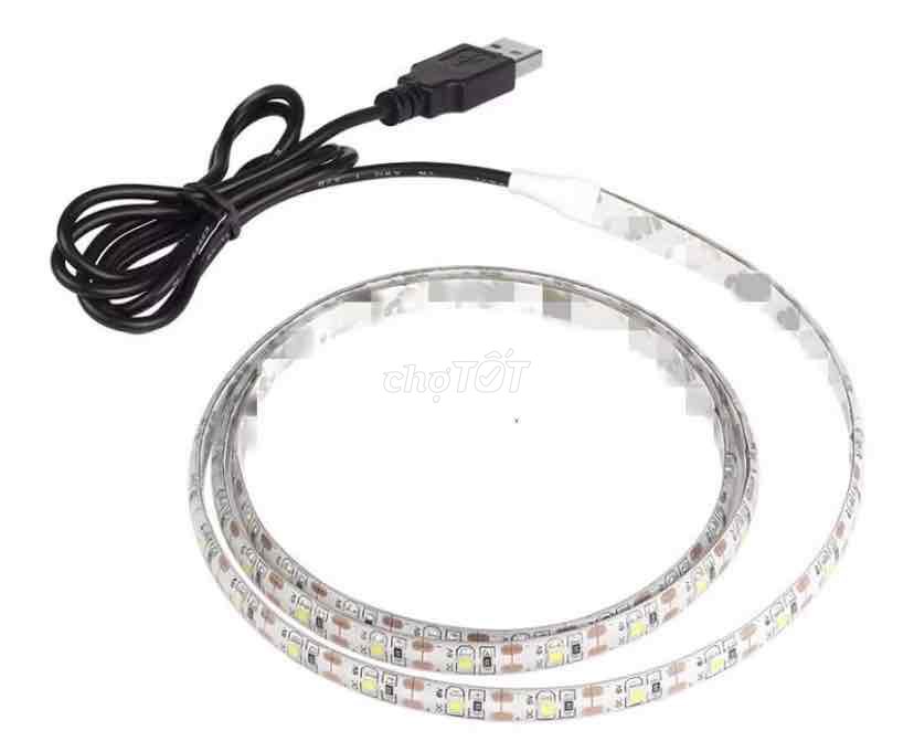 Đèn LED dải USB 5M 5V 3528 5Mét Trắng ấm dân trang