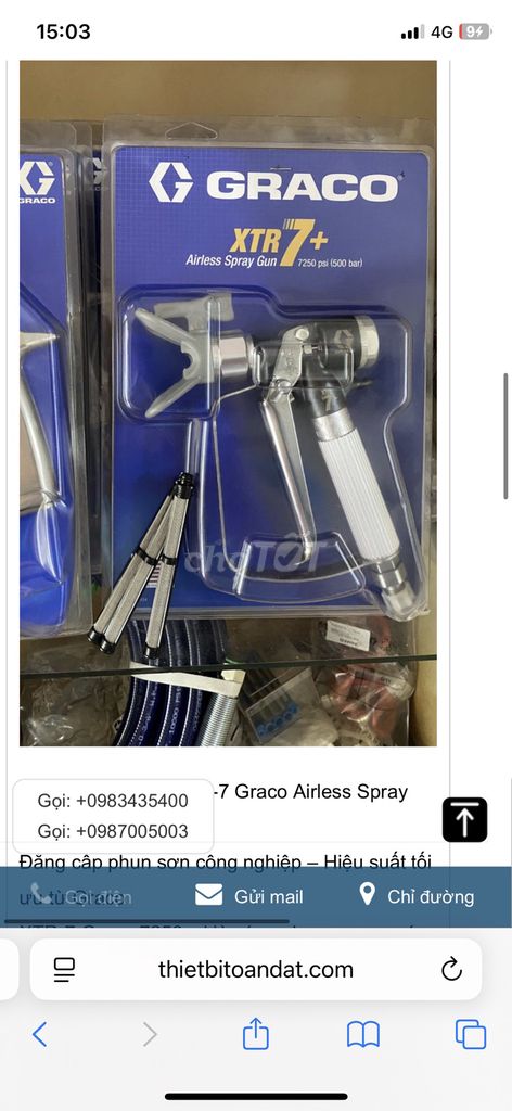 Súng phun sơn Graco XTR7 Bạc Trắng. Mua bán Đồ chuyên dụng, Giống nuôi trồng tại Huyện Bình Sơn Quảng Ngãi được đăng bởi huynh huynh hình 1