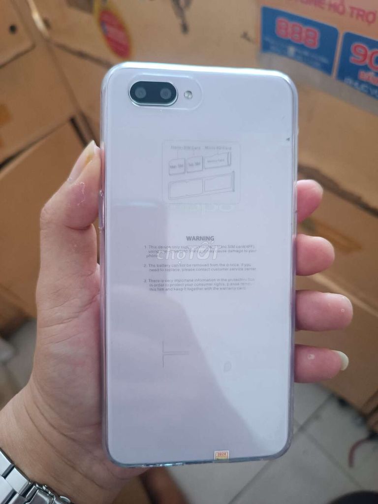 Oppo A3s Hồng keng R6|128 Bh (Đà Nẵng)