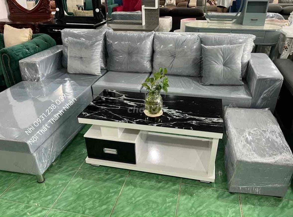 Ghế sofa Vải Xám Hiện đại. Mua bán Bàn ghế tại Huyện Hòa Thành Tây Ninh được đăng bởi Tran vu hình 1