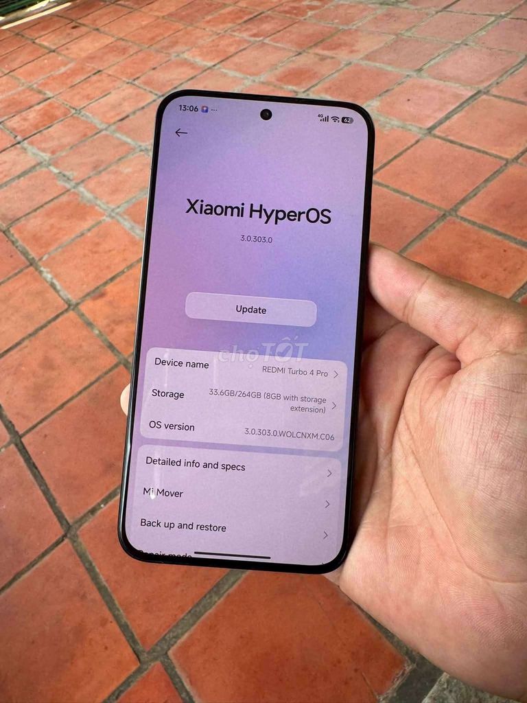 Xiaomi Redmi Turbo 4 Pro 264GB Đen 8GB Like New. Mua bán Điện thoại tại Thành phố Phan Thiết Bình Thuận được đăng bởi Đặng Kim Tùng hình 1