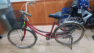 Xe đạp mini màu đỏ vành inox 24 inch