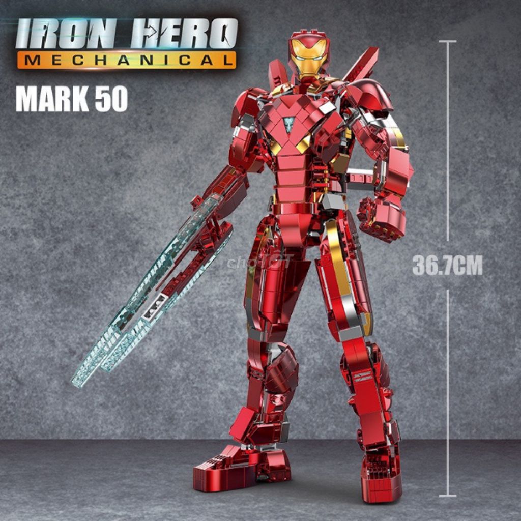 Lego lắp ráp Mô hình ROBOT Iron Man Mark 50