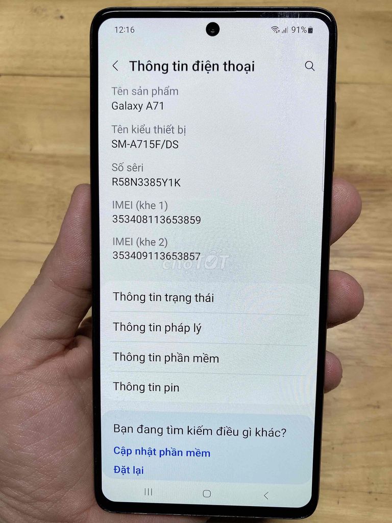 Samsung A71 8G/128GB đẹp keng. Mua bán Điện thoại tại Quận Bình Tân Tp Hồ Chí Minh được đăng bởi Thành Đạt hình 1