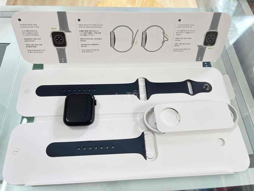 Bán apple watch sr8/45 Đen lte đẹp keng zin 100%