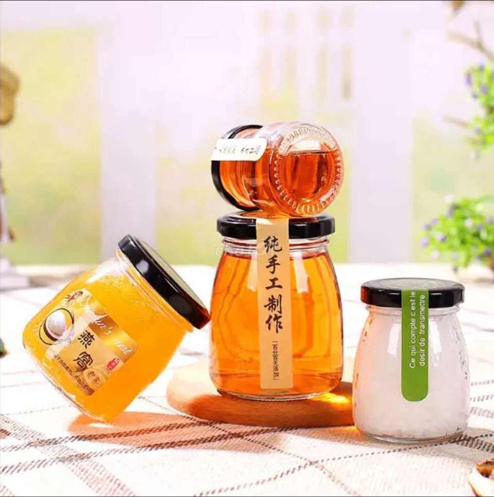 [10 tặng 2] Hủ thủy tinh chưng yến 100ml nắp thiếc