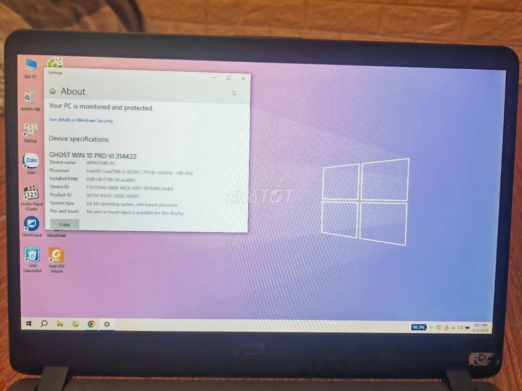 Asus X507 i5 8250u cạc màn hình rời mx130. Mua bán Laptop tại Huyện Giao Thủy Nam Định được đăng bởi Quang Minh hình 3