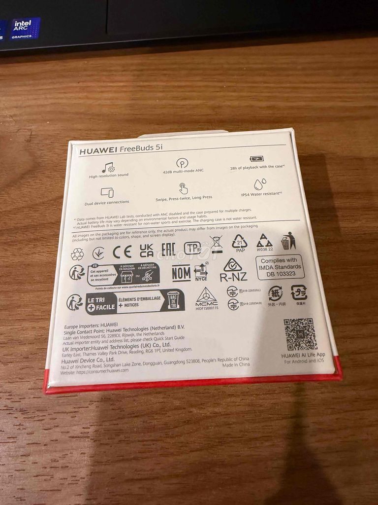 Tai nghe Huawei FreeBuds 5i Đen chống ồn -mới 100%. Mua bán Tivi, Âm thanh tại Huyện Việt Yên Bắc Giang được đăng bởi Đỗ Hiền hình 1