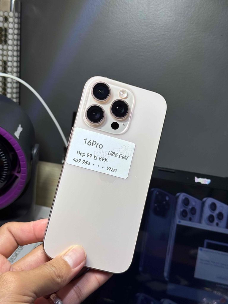 Apple iPhone 16 Pro 128GB Titan Trắng 99%. Mua bán Điện thoại tại Quận Ninh Kiều Cần Thơ được đăng bởi DUY IPHONE  hình 1