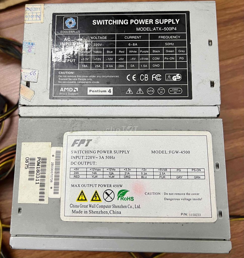 Nguồn máy tính Coolerplus ATX-500P4 500W. Mua bán Linh kiện (RAM, Card...) tại Huyện Sóc Sơn Hà Nội được đăng bởi Kiên PC hình 1