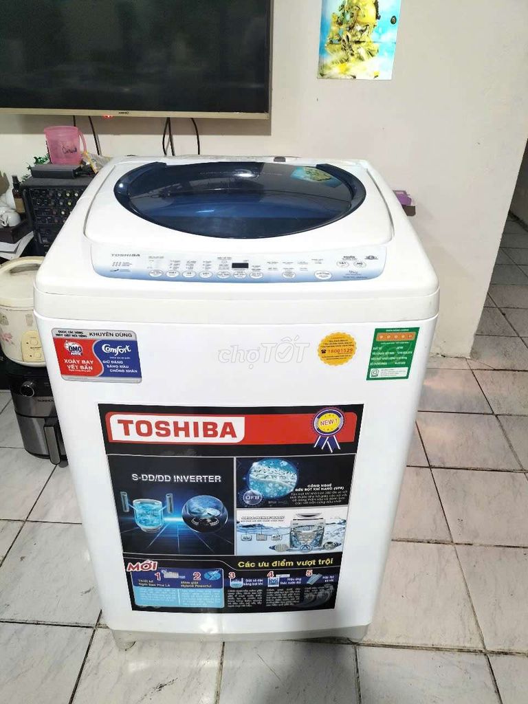 Máy giặt Toshiba 9kg giặt vắt êm 💥💥💥