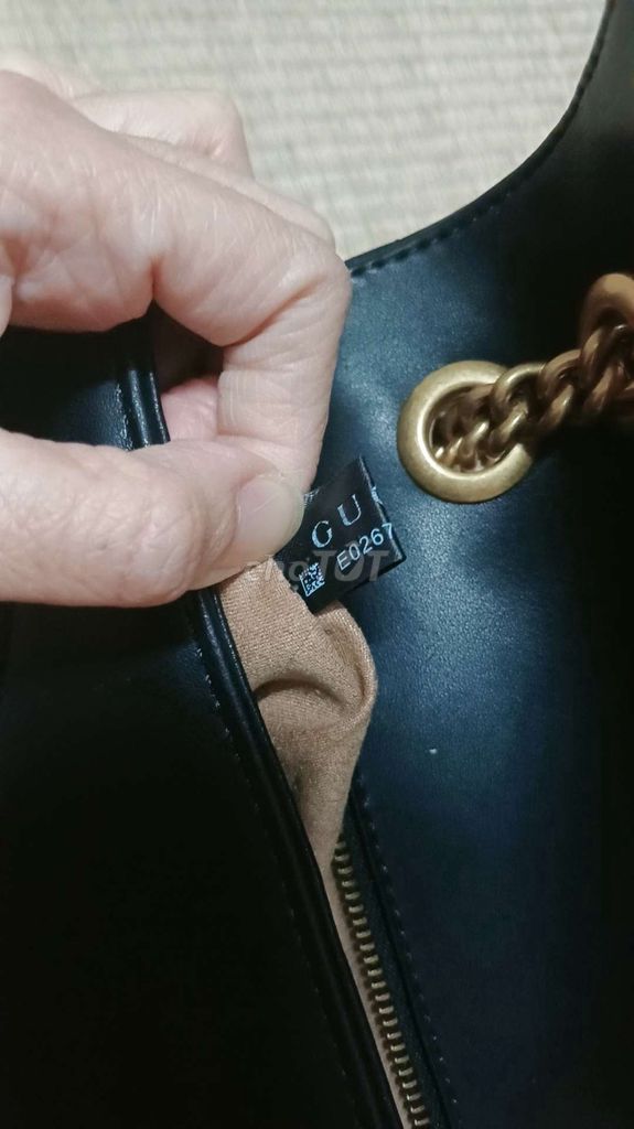 Túi da thật Gucci made Italy cod auth 2hàng sắcnét