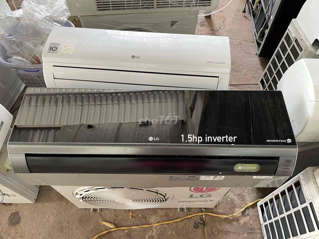 Thanh lý máy lạnh LG 1,5hp inverter mặt kính