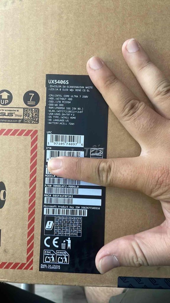 ASUS ZENBOOK S 14 OLED UX5406S INTEL ULTRA 7 258V. Mua bán Laptop tại Quận Gò Vấp Tp Hồ Chí Minh được đăng bởi An hình 6