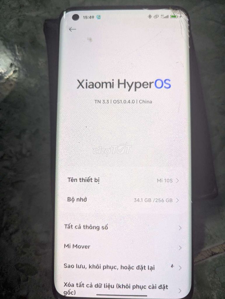 Xiaomi Mi 10S 12GB/256GB Đen. Mua bán Điện thoại tại Quận 12 Tp Hồ Chí Minh được đăng bởi BẢO NGUYÊN  hình 1