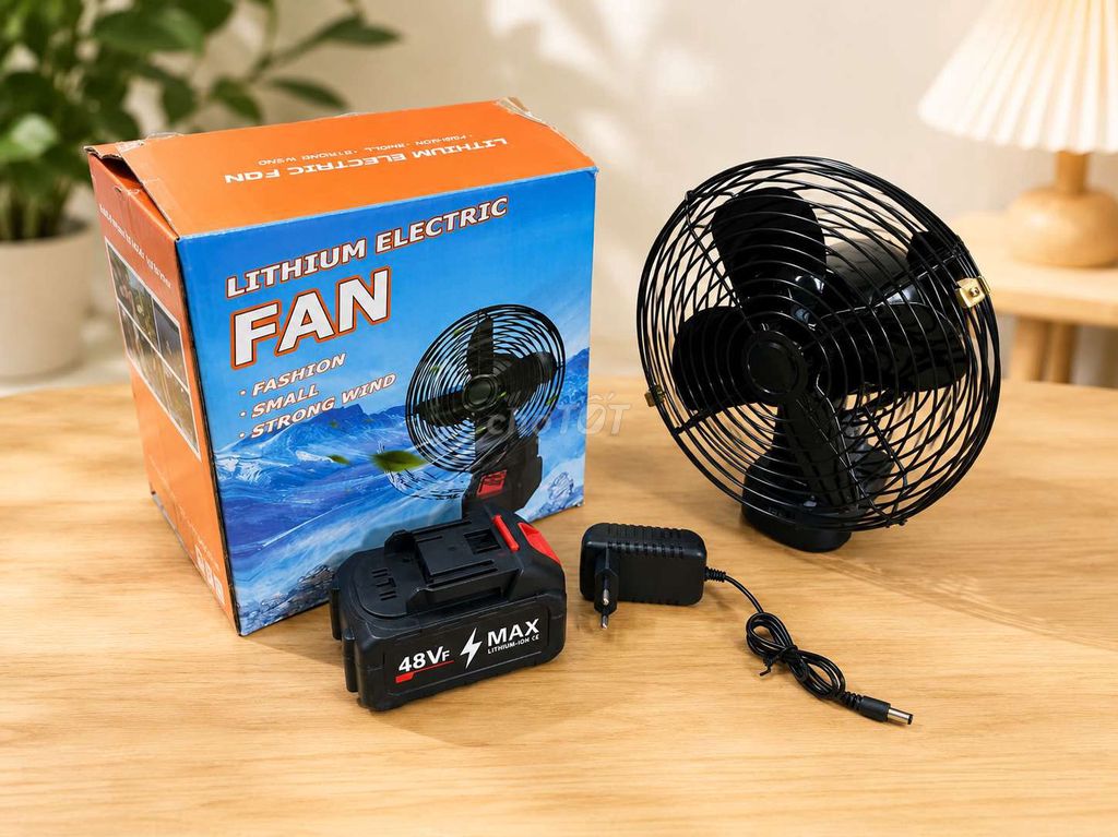 Quạt Mini Lồng Sắt Pin 10 Cells - Mới 100%.. Mua bán Quạt tại Quận Tân Phú Tp Hồ Chí Minh được đăng bởi Minh Lâm hình 1