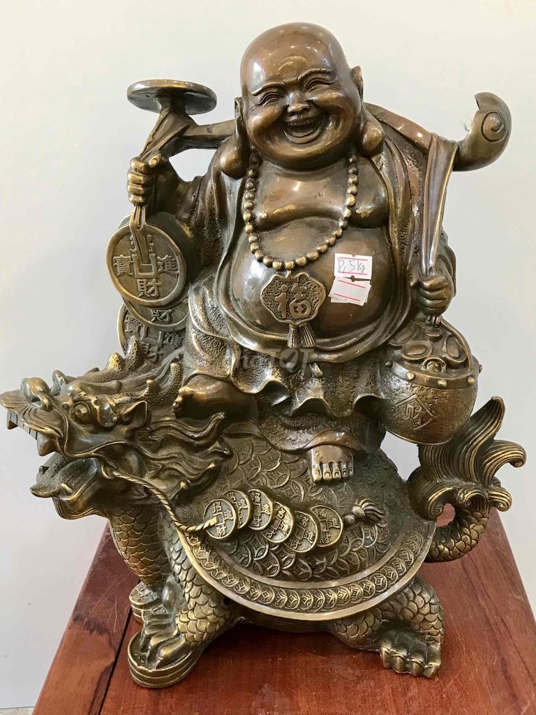 Tượng Phật Di Lặc đồng vàng cao 36 cm. Mua bán Đồ sưu tầm, đồ cổ tại Huyện Hóc Môn Tp Hồ Chí Minh được đăng bởi Đăng  hình 1