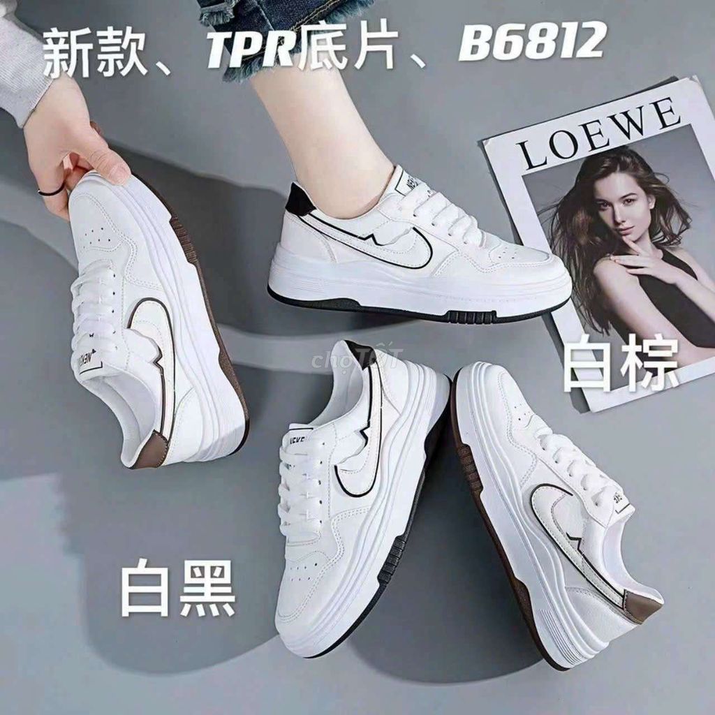 Giày thể thao nữ TPR Trắng. Mua bán Giày dép tại Thành phố Hưng Yên Hưng Yên được đăng bởi Trần Bạch Vy hình 1