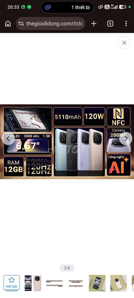 Xiaomi Redmi Note 14 Pro Plus 5g. Mua bán Điện thoại tại Thành phố Sầm Sơn Thanh Hóa được đăng bởi thoan hình 1