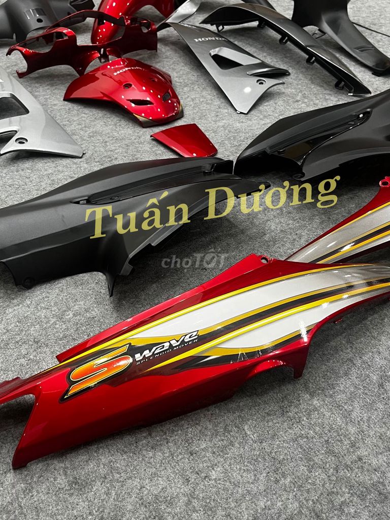 Dàn Áo Wave S100 Đỏ Đẹp Chuẩn Zin Xe Màu Chuẩn. Mua bán Phụ tùng xe tại Quận Hà Đông Hà Nội được đăng bởi Phụ Tùng Xe Tuấn Dương hình 2