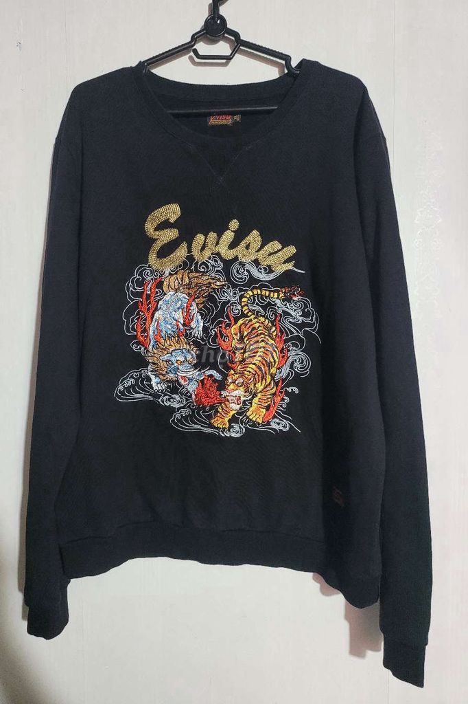 Áo hoodie Evisu đen unisex size XL. Mua bán Quần áo tại Quận Bình Thạnh Tp Hồ Chí Minh được đăng bởi PTT 2Hand hình 1