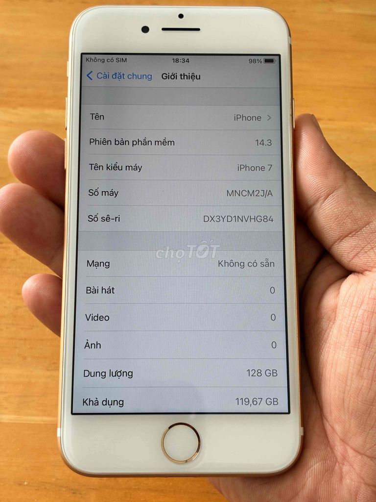 Apple iPhone 7 128GB Vàng Nhật Bản. Mua bán Điện thoại tại Thị xã Bến Cát Bình Dương được đăng bởi Ve chai công nghệ hình 1