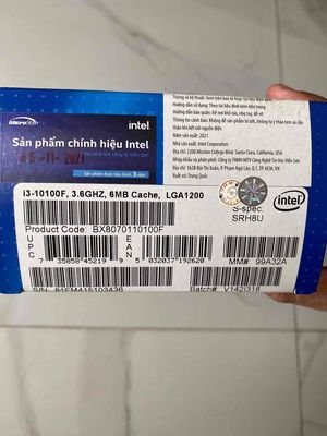 Chip I3 10100F fullbox con bh 2025