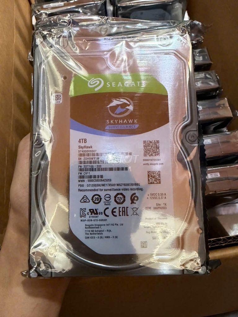 Ổ cứng HDD Seagate Skyhawk 4TB - 0 hour used . Mua bán Linh kiện (RAM, Card...) tại Huyện Bình Chánh Tp Hồ Chí Minh được đăng bởi Nguyễn Trí Thuần hình 1